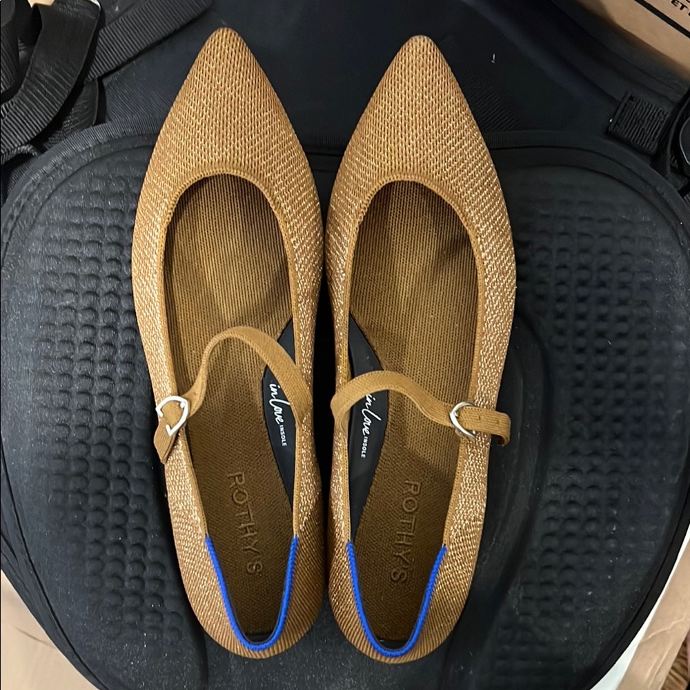 Rothy's Women's metallic Brown Flats